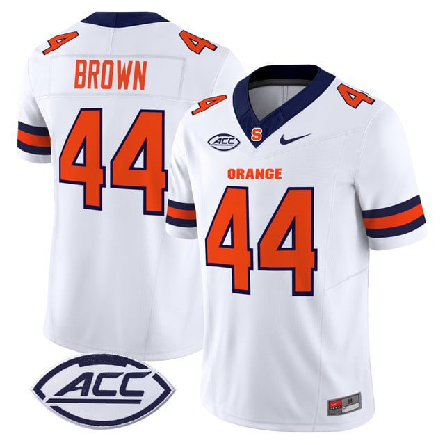 Jim Brown  #44 Syracuse Orange 2026 Vapor Limited White - All stitched