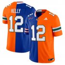 Jim Kelly  #12 Miami Hurricanes Split Vapor Football Limited V2 - All Stitched