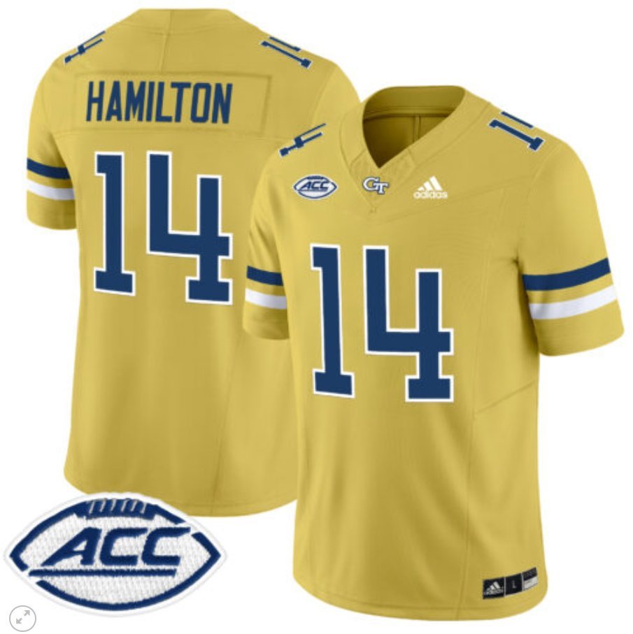 Joe Hamilton  #14 Georgia Tech Yellow Jackets Vapor Limited Football Gold