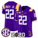 John Emery Jr.  #22 LSU Tigers 2020 National Champions Vapor Limited Stitched Purple