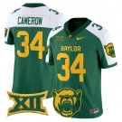 Josh Cameron  #34 Baylor Bears 2026 Vapor Limited V2 All Stitched Green Alternate