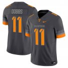 Joshua Dobbs  #11 Tennessee Volunteers 2026 Smokey Grey Series Vapor Stitched Anthracite