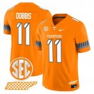 Joshua Dobbs  #11 Tennessee Volunteers 2026 Smokey Grey Series Vapor V2 Stitched Orange