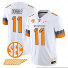 Joshua Dobbs  #11 Tennessee Volunteers 2026 Smokey Grey Series Vapor V2 Stitched White