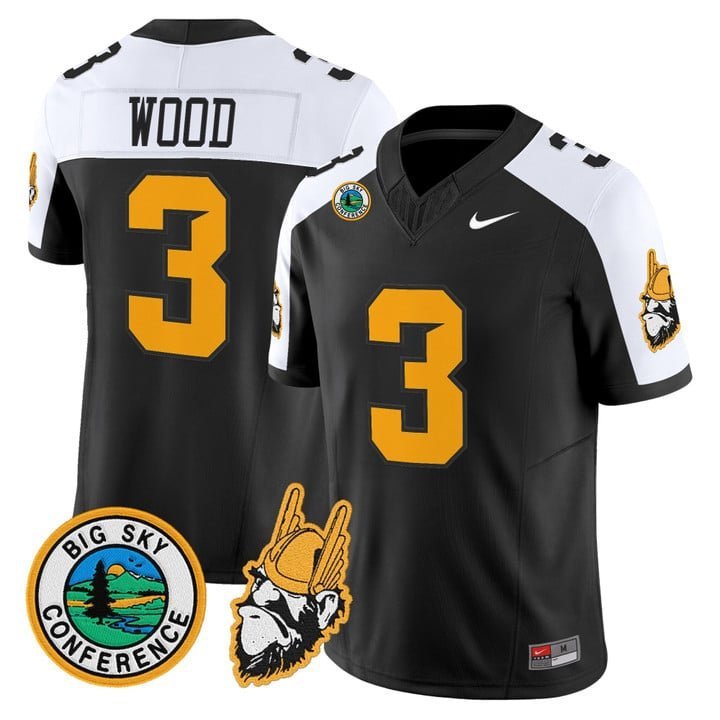 Joshua Wood  #3 Idaho Vandals 1975 Throwback Limited Stitched Black Alternate