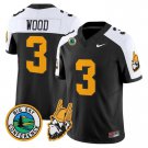 Joshua Wood  #3 Idaho Vandals 1975 Throwback Limited Stitched Black Alternate