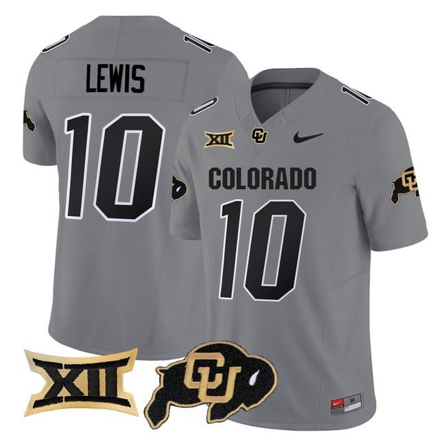 Julian Lewis  #10 Colorado Buffaloes 2026 Vapor Football Limited Gray - All Stitched