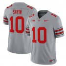 Julian Sayin  #10 Ohio State Buckeyes Heritage Stripe 2026-2026 Vapor Stitched Gray