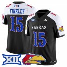 Justice Finkley  #15 Kansas Jayhawks 2026 Vapor Limited Stitched Black Alternate