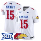 Justice Finkley  #15 Kansas Jayhawks 2026 Vapor Limited Stitched White