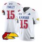 Justice Finkley  #15 Kansas Jayhawks Football 2026 Limited White - All Stitched