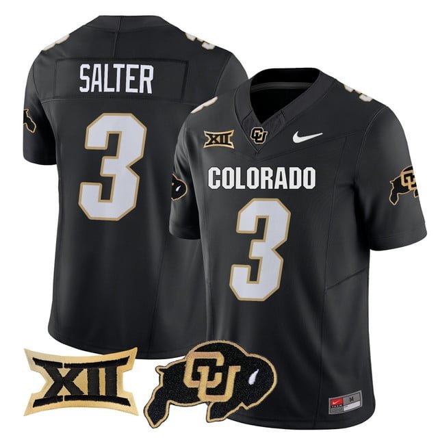 Kaidon Salter  #3 Colorado Buffaloes 2026 Vapor Football Limited Black - All Stitched