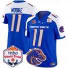 Kellen Moore  #11 Boise State Broncos 2026 The Fiesta Bowl Patch Stitched Royal Alternate