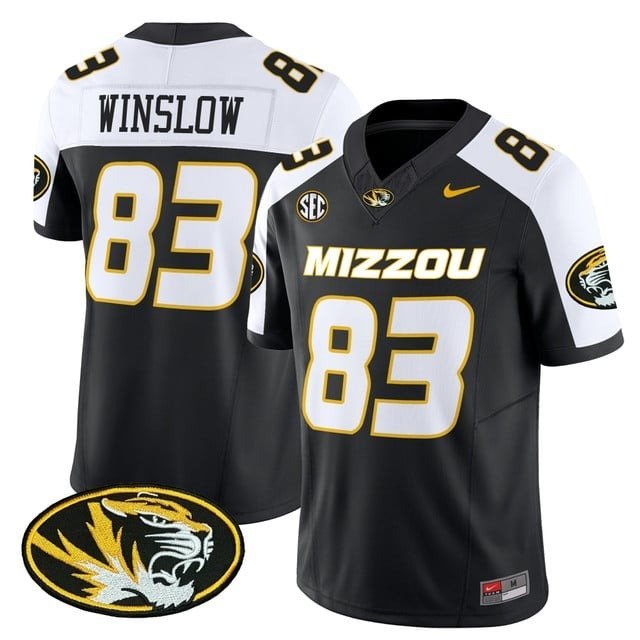 Kellen Winslow  #83`Missouri Tigers 2026 Vapor Limited Black Alternate - All Stitched