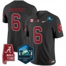 Kobe Prentice  #6 Alabama Crimson Tide 2026 ReliaQuest Bowl Patch Stitched Black