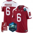 Kobe Prentice  #6 Alabama Crimson Tide 2026 ReliaQuest Bowl Patch Stitched Crimson Alternate