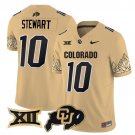 Kordell Stewart  #10 Colorado Buffaloes Vapor Limited V4 - Big 12 XII Patch Stitched Gold