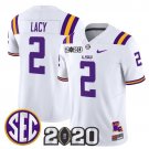 Kyren Lacy  #2 LSU Tigers 2020 National Champions Vapor Limited Stitched White