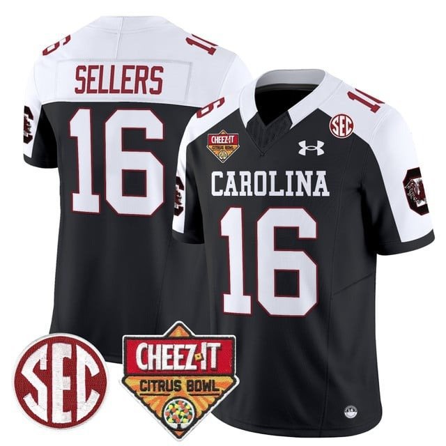 Lanorris Sellers  #16 South Carolina Gamecocks 1980 Throwback Cheez-It Citrus Bowl Black Alter