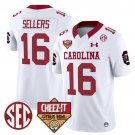 Lanorris Sellers  #16 South Carolina Gamecocks 1980 Throwback Cheez-It Citrus Bowl White