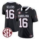 LaNorris Sellers  #16 South Carolina Gamecocks 1980 Throwback Rebrand 2026 Stitched Black