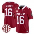 LaNorris Sellers  #16 South Carolina Gamecocks 1980 Throwback Rebrand 2026 Stitched Garnet