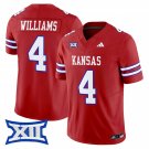 Leshon Williams  #4 Kansas Jayhawks 2026 Vapor Limited Stitched Red