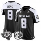 Le'Veon Moss  #8 Texas A&M Aggies 2026 Vapor Football Limited Black Alternate - All Stitched
