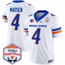 Maddux Madsen  #4 Boise State Broncos 2026 The Fiesta Bowl Patch Stitched White
