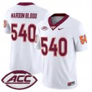 Maroon Blood  #540 Virginia Tech Hokies 2026 Vapor Limited White - All Stitched