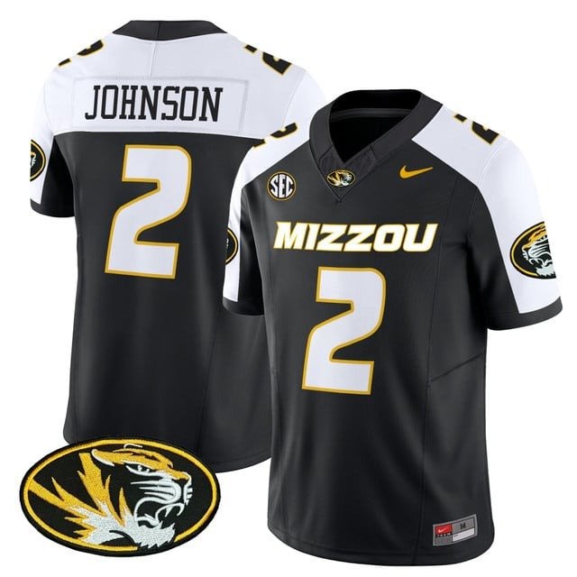 Marquis Johnson  #2`Missouri Tigers 2026 Vapor Limited Black Alternate - All Stitched