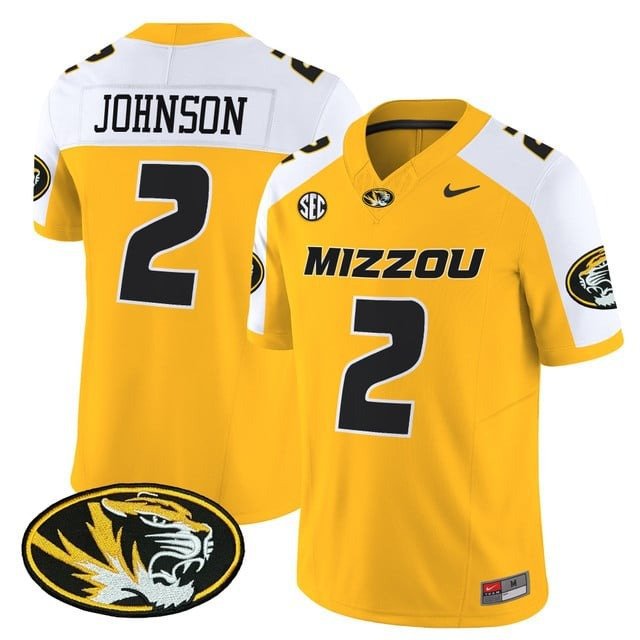 Marquis Johnson  #2`Missouri Tigers 2026 Vapor Limited Gold Alternate - All Stitched