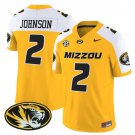 Marquis Johnson  #2`Missouri Tigers 2026 Vapor Limited Gold Alternate - All Stitched