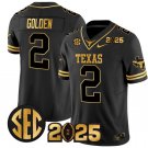 Matthew Golden  #2 Texas Longhorns 2026 CFP Final Patch Black Gold