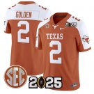 Matthew Golden  #2 Texas Longhorns 2026 CFP Final Patch Orange Alternate