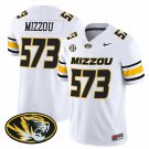 Mizzou  #573`Missouri Tigers 2026 Vapor Limited White - All Stitched