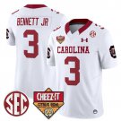 Mazeo Bennett Jr.  #3 South Carolina Gamecocks 1980 Throwback Cheez-It Citrus Bowl White
