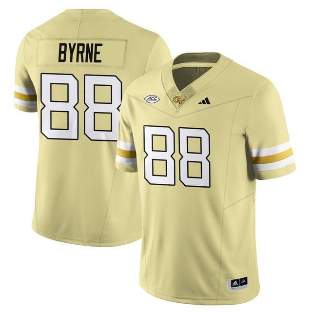 Men  Women  Youth's J.T. Byrne  #88 Georgia Tech Football 2026 Limited Gold Stitched