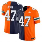 Michael Irvin  #47 Miami Hurricanes Split Vapor Football Limited V2 - All Stitched