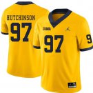 Michigan Wolverines #97 Aidan Hutchinson Yellow College Football