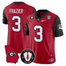Nate Frazier  #3 Georgia Bulldogs 2026 Color Sleeves Vapor Limited Stitched Red