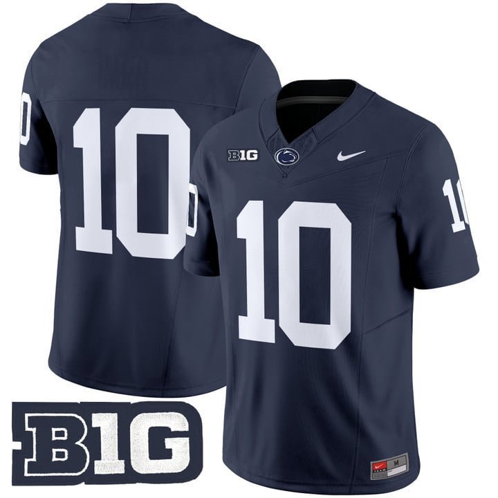 Nicholas Singleton  #10 No Name Penn State Nittany Lions 2026 Navy