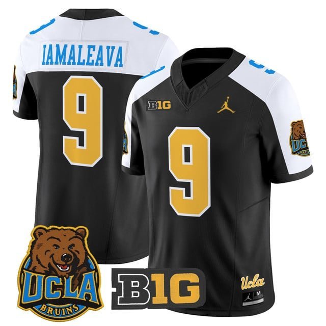 Nico Iamaleava  #9 UCLA Bruins 2026 Vapor Limited Football All Stitched Black Alternate