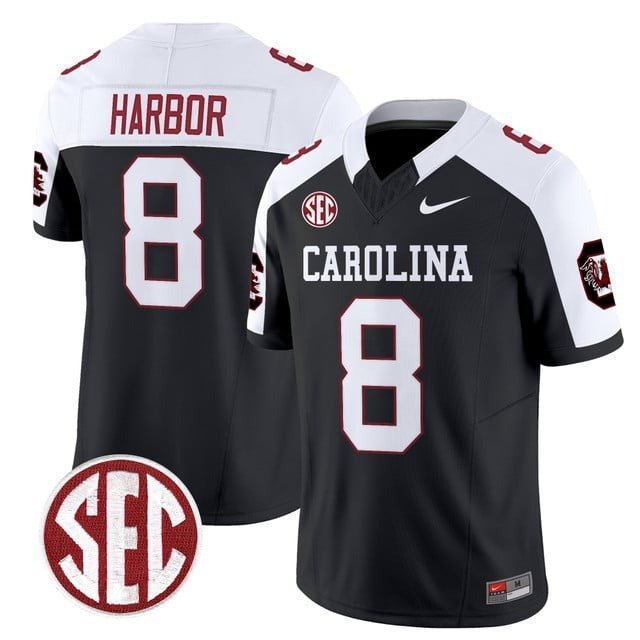 Nyck Harbor  #8 South Carolina Gamecocks 1980 Throwback Rebrand 2026 Black Alternate