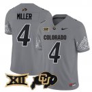 Omarion Miller  #4 Colorado Buffaloes 2026 Vapor Football Limited Gray V2 - All Stitched