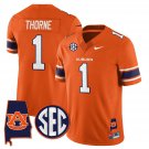 Payton Thorne  #1 Auburn Tigers Alabama Patch Vapor Stitched Orange