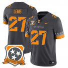 Peyton Lewis  #27 Tennessee Volunteers 2026 Spirit Vapor Football Stitched Smokey Gray