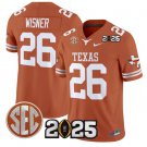 Quintrevion Wisner  #26 Texas Longhorns 2026 CFP Final Texas Orange