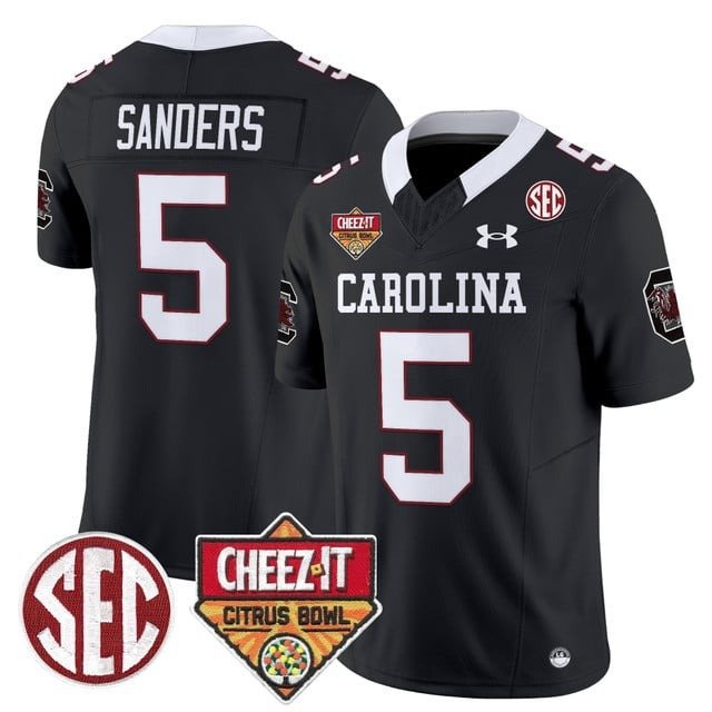 Raheim Sanders  #5 South Carolina Gamecocks 1980 Throwback Cheez-It Citrus Bowl Black