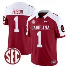 Rahsul Faison  #1 South Carolina Gamecocks 1980 Throwback Rebrand 2026 Garnet Alternate